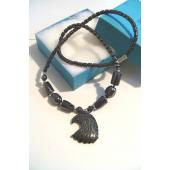 Hematite Stone Egle Pendant Chain Choker Fashion Necklace